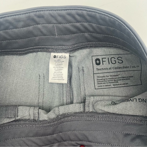 COPY - FIGS Zamora Jogger Scrub Pants – Technical Collection XS/P – Graphite - Picture 5 of 9